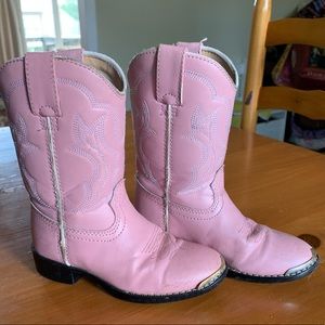 Pink cowgirl boots